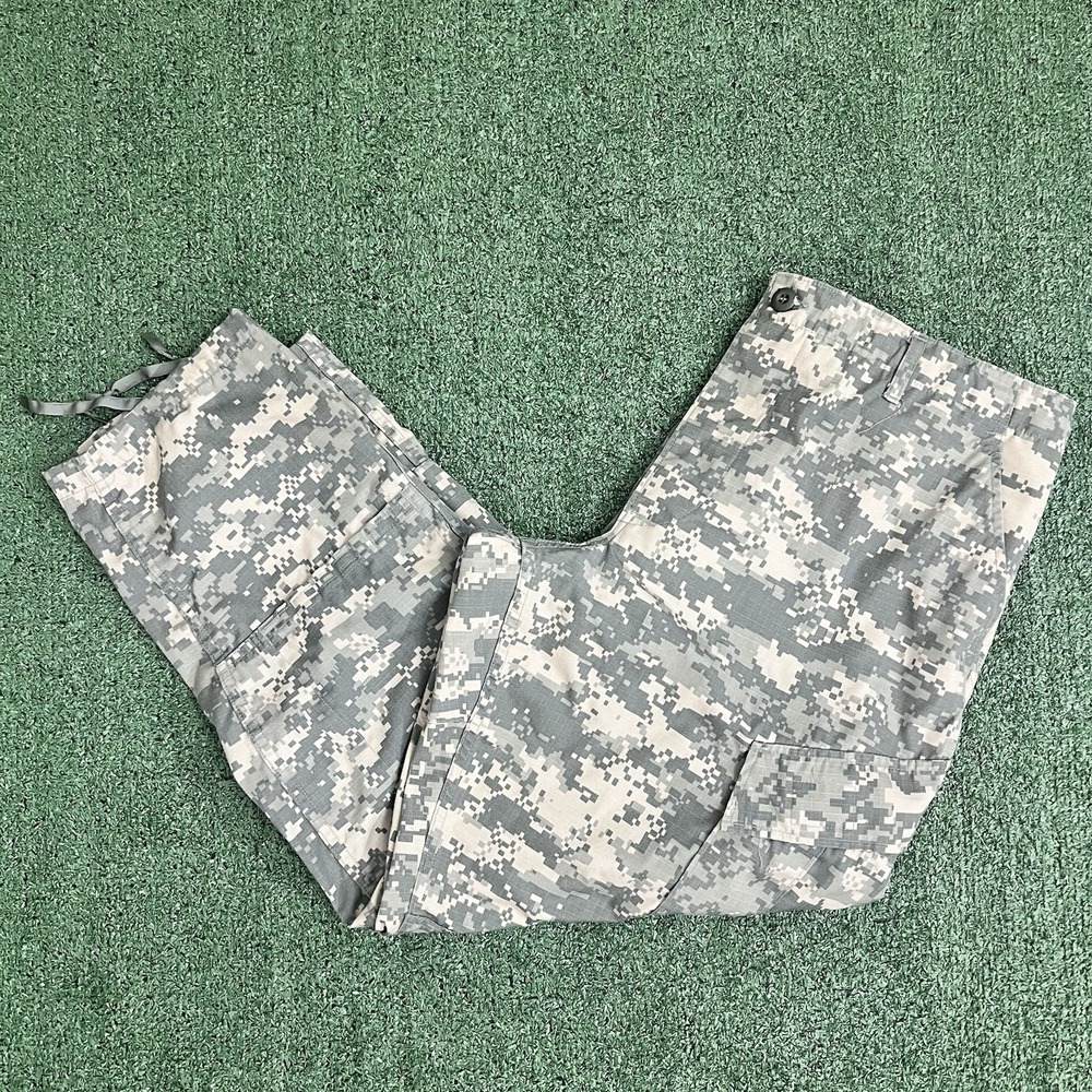 US Army ACU Digital Camouflage Pants Mens Large SHORT Military Cargo Trousers